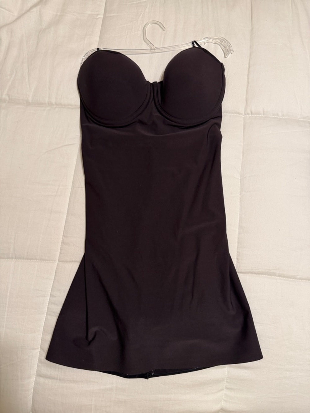 Ambrielle Black Strapless Shapewear Slip